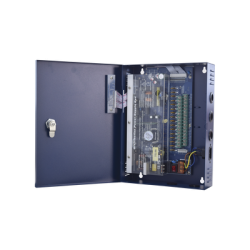 Fuente de poder profesional de 12-14.8 Vcc @ 16 Amper para 16 cámaras , Voltaje de entrada : 96-264 Vca, con capacidad de bater