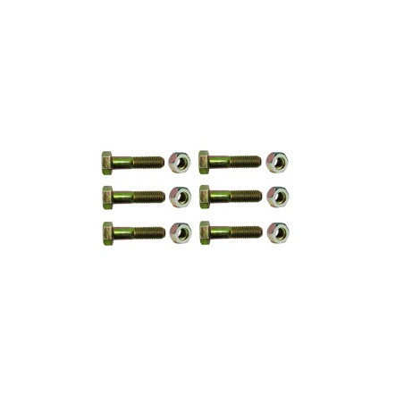 Paquete de 6 tornillos grado 5 y tuercas tropicalizadas 1/4 x 1-1/4". Para STZ30/SCZ30/SCZ30P.