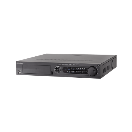 DVR 8 Megapixel / 32 Canales TURBOHD + 16 Canales IP / 4 Bahias de Disco Duro / 4 Canales de Audio / Videoanalisis / 16 Entradas