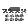 Kit de 16 canales para transmisión de ALIMENTACION (NO SOPORTA COAXITRON)( de 36 Vcc a 12 Vcc) y video (HD-TVI) a distancias de