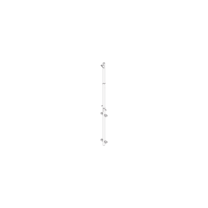 Pluma de Aluminio de 4 metros CED.40 para Instalación de Tramos STZ (Con Polea).