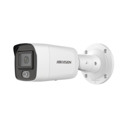 Bala IP 4 Megapixel / Imagen a color 24/7 / Lente 2.8 mm / Luz Blanca 40 mts / Exterior IP67 / WDR 120 dB / Audio y Alarma / Cap