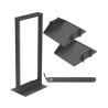 Kit de Rack Estándar 19", 24 UR con 2 Charolas y PDU (8 tomas). Ideal para UPS y Servidores tipo Torre.
