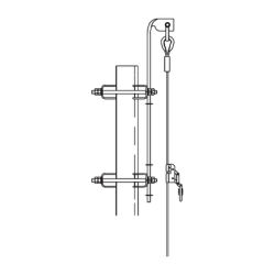 Línea de Vida hasta 45.7 Metros (150 pies). Compatible con línea Super Titan. Carro de Seg. NO INCLUIDO.