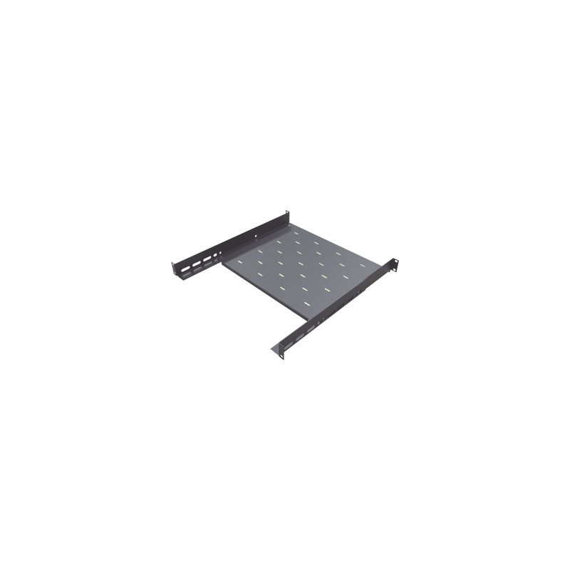 Charola para Gabinetes y Racks de Pared de 4 puntos de Fijación, Profundidad Ajustable de 347 a 489 mm