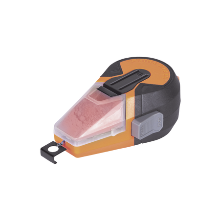 Línea de Tiza Autorretráctil con Tiza Roja para Trazado en el Trabajo