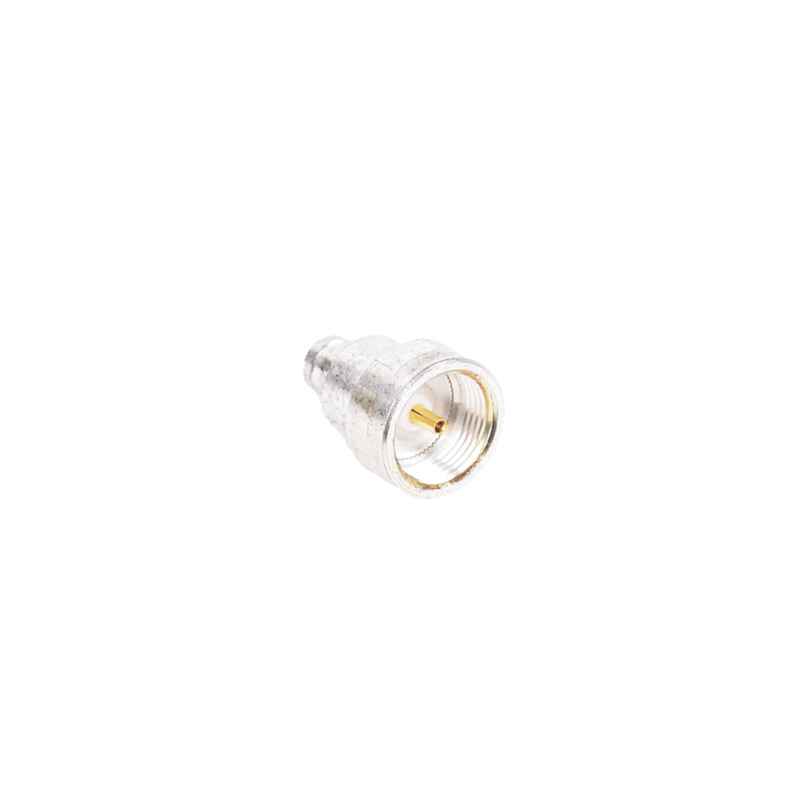 Adaptador UNIDAPT Hembra a Conector SMB Plug (Pin Hembra), Plata/ Oro/ Teflón.