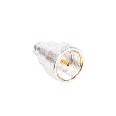 Adaptador UNIDAPT Hembra a Conector SMB Plug (Pin Hembra), Plata/ Oro/ Teflón.
