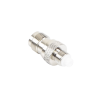 Adaptador en Línea, de Conector TNC Hembra a FME Hembra, Niple Europeo, Níquel/ Oro/ Teflón.