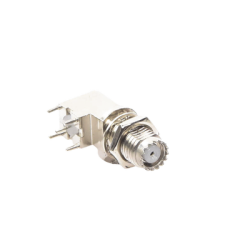 Conector Mini UHF Hembra para Montaje en PCB, Estaño/ Estaño/ Polipropileno.