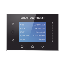 IP-PBX UCM6302A / 500 Usuarios / 75 Llamadas Simultáneas / 2 FXO + 2 FXS / 3 Puertos Gigabit PoE+ / Solución Híbrida On-Premi