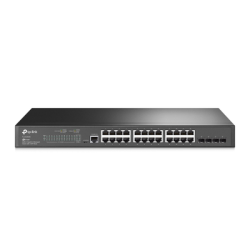 Switch Omada SDN Administrable / 24 puertos Gigabit y 4 puertos SFP / Funciones sFlow, QinQ y QoS / Administración centralizada