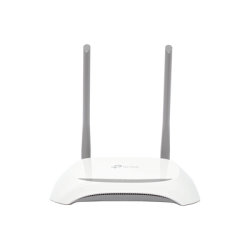 Router Inalámbrico WISP, 2.4 GHz, 300 Mbps, 2 antenas externas omnidireccional 5 dBi, 4 Puertos LAN 10/100 Mbps, 1 Puerto WAN 1