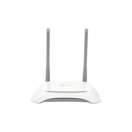 Router Inalámbrico WISP, 2.4 GHz, 300 Mbps, 2 antenas externas omnidireccional 5 dBi, 4 Puertos LAN 10/100 Mbps, 1 Puerto WAN 1