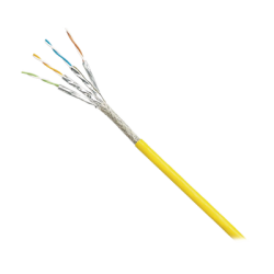 Bobina de Cable Blindado S/FTP Categoría 6A, Uso Industrial con Resistencia al Aceite, Rayos UV y Abrasión, Multifilar (Flexib