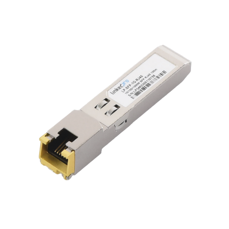 Transceptor Óptico SFP a RJ45 / Auto negociación 10/100/1000 Mbps / Conector RJ45 / 1000BASE-T / Distancia de hasta 100 m.