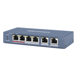 Switch PoE+ / No Administrable / 3 Puertos 10/100 Mbps 802.3 af/at (30 W) + 1 Puerto 10/100 Mbps Hi-PoE (60 W) / 2 Puertos 10/10