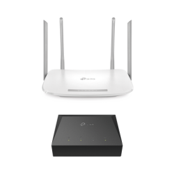 Kit de ONU Gigabit XZ000G3 con Router Router Inalámbrico ISP doble banda AC, Hasta 1167 Mbps, 4 antenas externas omnidirecciona