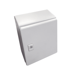 Gabinete de Acero, Nema 4 -IP 66 de 40 x 50 x 20 cm con Platina y certificado UL.