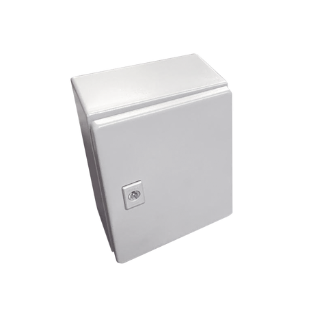 Gabinete de Acero, Nema 4 -IP 66 de 40 x 50 x 20 cm con Platina y certificado UL.