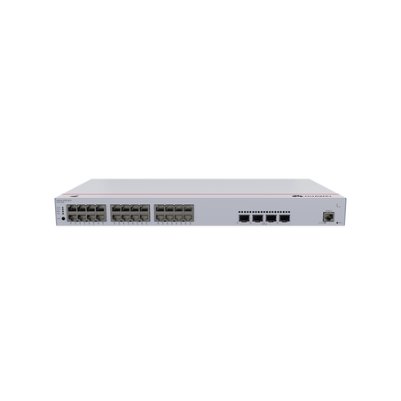 Switch de Distribución/Core Gigabit Administrable PoE Capa 3 / 24 puertos 10/100/1000 Mbps (PoE) / 4 Puertos 10GE SFP+ Uplink /