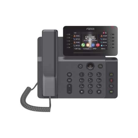 Teléfono IP Empresarial Esencial WiFi / Bluetooth, 20 líneas SIP, pantalla a color 4.3" ajustable, PoE, puertos Gigabit, confe