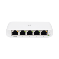 Switch UniFi Administrable Compacto de 5 Puertos 10/100/1000 Mbps, soporta entrada de PoE 802.3af/at