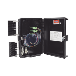 Cierre de Empalme para 24 fusiones de fibra óptica, Interior/Exterior, con 8 acopladores SC/APC y splitter 1x8 SC/APC Incluido,