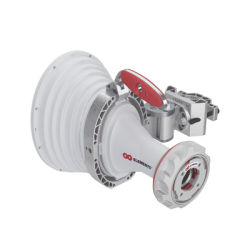 Antena asimétrica de 30° (30°H 20°V) 20.5 dBi tipo cuerno 5180-6000 MHz altamente eficiente, sin cables, sin perdidas, sin l