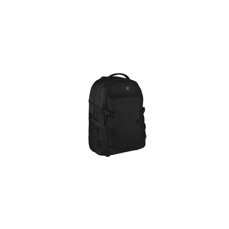Mochila VX Sport EVO con Ruedas, Mango Telescópico y Correas al Hombro. Fabricada en Poliéster Negro repelente al Agua. Backpa