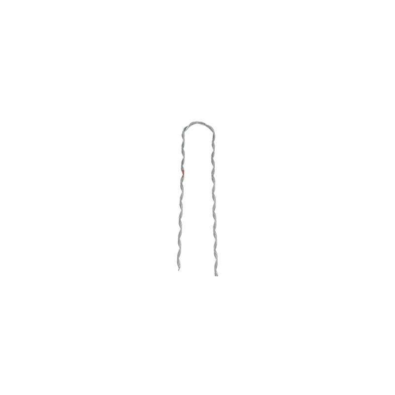 Remate Preformado para Fibra Óptica Figura 8, Span 100 m, para mensajero de acero con diámetro Φ 3.6 mm