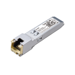 Transceptor mini-GBIC SFP+ RJ45 / Admite 10GBASE-T, 5GBASE-T, 2.5GBASE-T, 1000BASE-T y 100BASE-TX / Distancia Hasta 30 metros / 