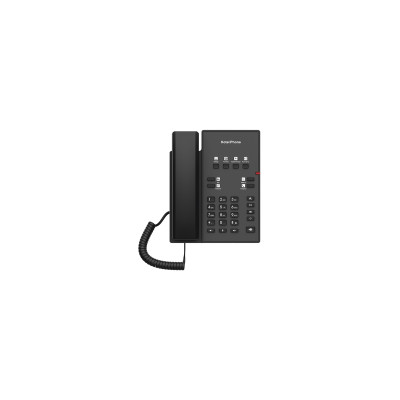 Teléfono IP para Hotelería, profesional con 8 teclas programables para servicio rápido, plantilla personalizable con PoE