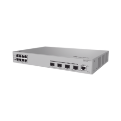 Switch de acceso eKit Administrable / Capa 2 / 8 Puertos PoE+ Gigabit + 4 SFP + Puerto Consola / PoE Perpetuo / Presupuesto PoE 
