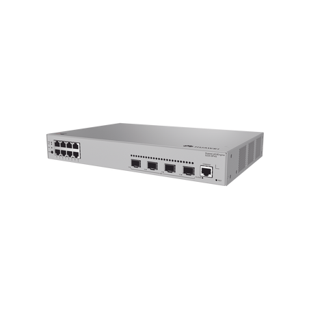 Switch de acceso eKit Administrable / Capa 2 / 8 Puertos PoE+ Gigabit + 4 SFP + Puerto Consola / PoE Perpetuo / Presupuesto PoE 