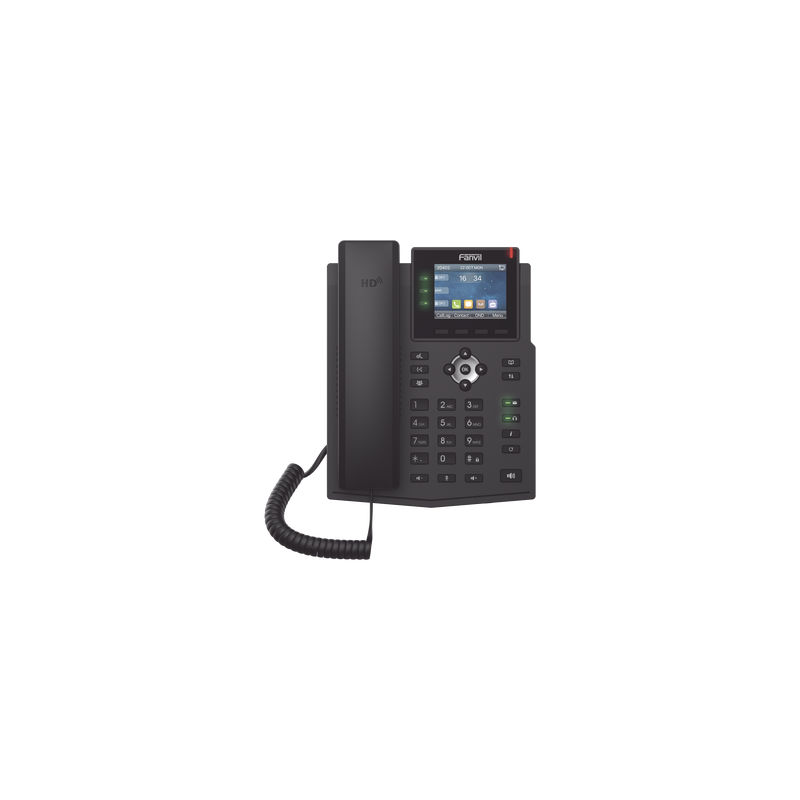 Teléfono IP / 6 Líneas SIP / Pantalla LCD a Color 2.8" / Audio HD G.722 y Opus / Conferencia 3 Vías / Puertos Gigabit / PoE 8