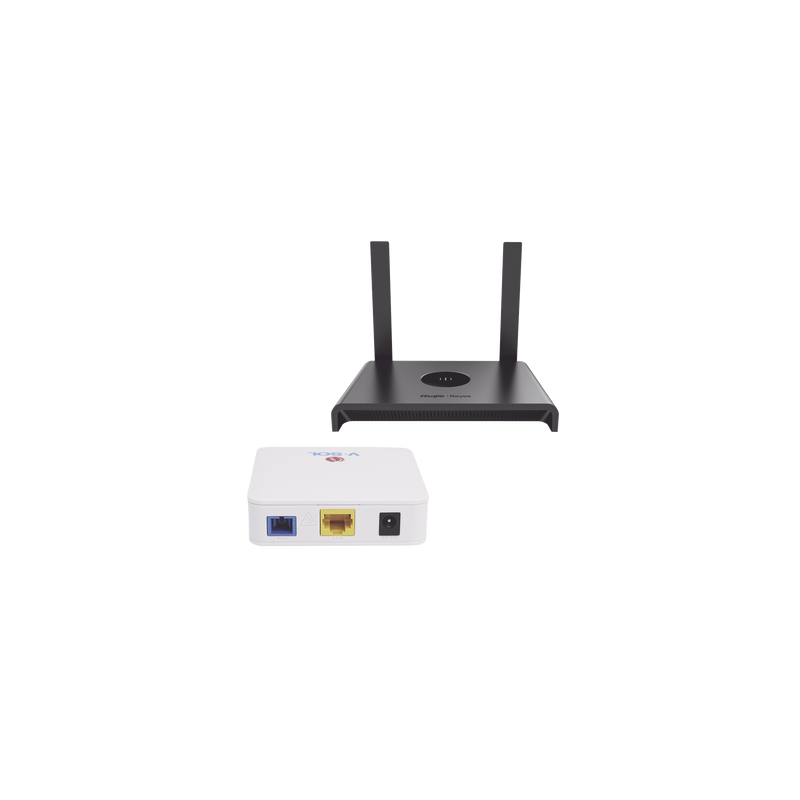 Kit 1 ONU Bridge V-Sol, Dual GPON/EPON con Router Home Wi-Fi Ideal para distribuciones WISP de mayor cobertura Wi-Fi en Hogares 