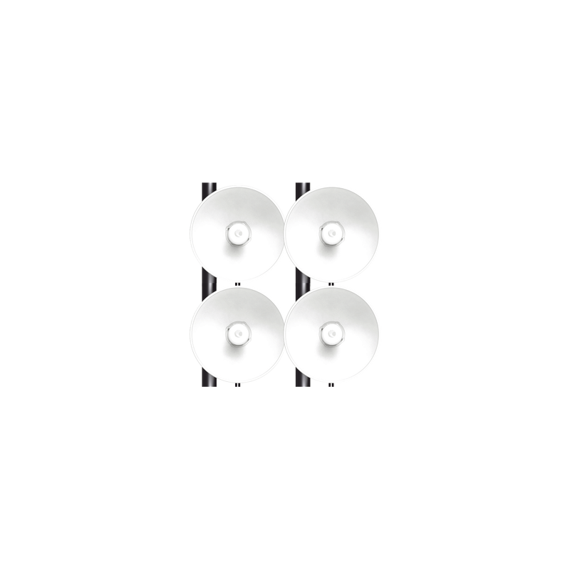 Kit de 4 radios FORCE4625 de alto Desempeño / Wi-Fi 6E / Hasta 1 Gbps / 5925 - 7125 MHz / Antena Integrada 25 dBi