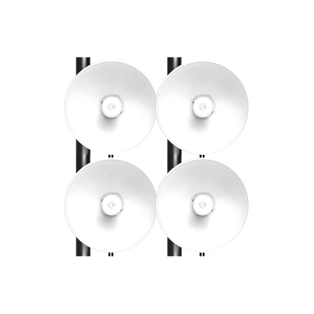 Kit de 4 radios FORCE4625 de alto Desempeño / Wi-Fi 6E / Hasta 1 Gbps / 5925 - 7125 MHz / Antena Integrada 25 dBi