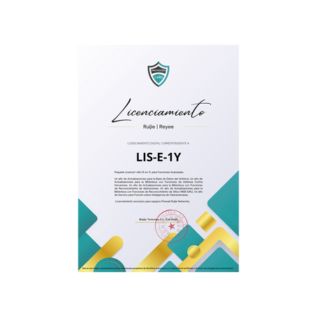 Paquete Licencia 1 año (5 en 1), para Funciones Avanzadas Firewall modelo Z3200 series