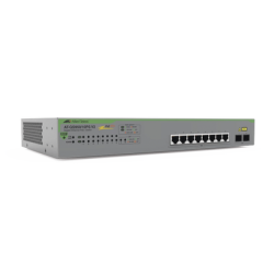 Switch PoE+ Gigabit WebSmart de 10 puertos 10/100/1000 Mbps (2 x Combo) + 2 puertos gigabit SFP (Combo), 75 W