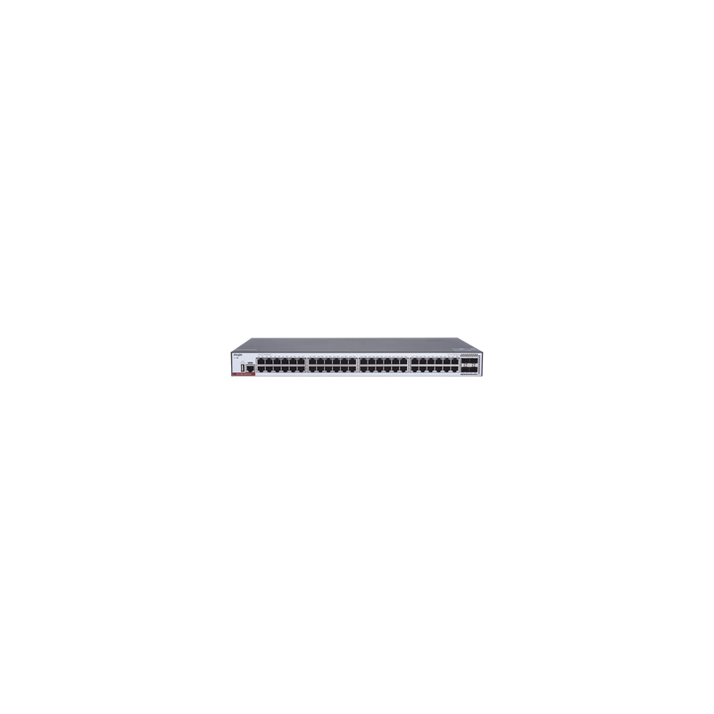 Switch Administrable Capa 3 con 48 puertos Gigabit + 4 SFP+ para fibra 10Gb, gestión gratuita desde la nube.