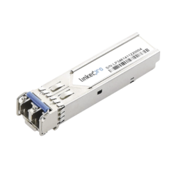 Transceptor Óptico Industrial SFP (Mini-Gbic) / Monomodo 1310 nm / 1.25 Gbps / 1000BASE-LX / Conectores LC/UPC Dúplex / DDM / 