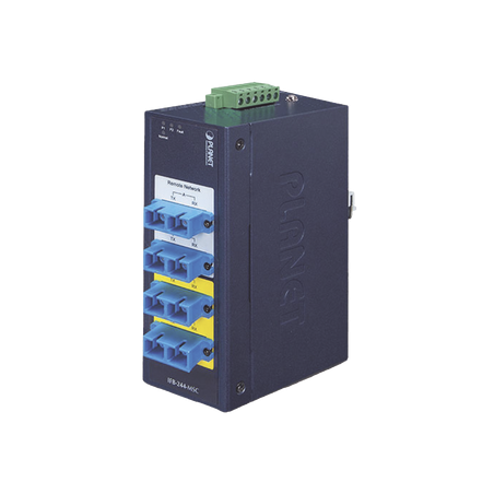 Switch Industrial Bypass de Fibra Optica Multimodo con Conector SC de 2 Canales