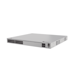 Switch de Distribución/Core Gigabit Administrable PoE Capa 3 / 24 puertos 1000/2.5Gbps (PoE) / 4 Puertos 10GE SFP+ Uplink / ERP