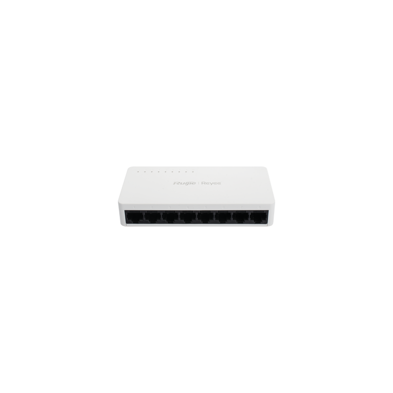 Switch no administrable, Visible en la Topología de la Nube, con 8 puertos 10/100 Mbps