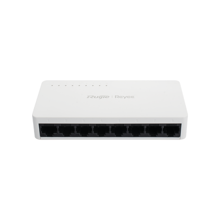 Switch no administrable, Visible en la Topología de la Nube, con 8 puertos 10/100 Mbps