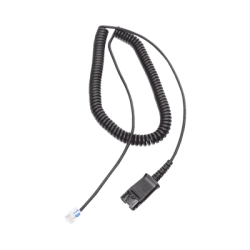 Cable adaptador para diademas modelo HT101, HT201 y HT202 para compatibilidad con teléfonos Grandstream, análogos, digitales, 