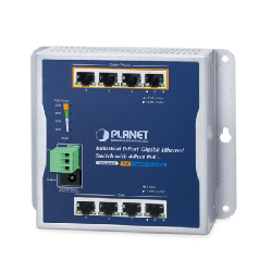 Switch Industrial No Administrable, Múltiple Montaje (Pared, Riel DIN y Magnético), 8 Puertos Gigabit con 4 puertos PoE 802.3a