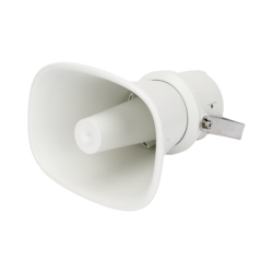 Bocina (Altavoz IP ) | Tipo Trompeta | 25 Watts | 24VCD | Exterior IP67 | Metal | Entrada de alarma | Voceo en tiempo real | Cal